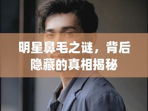 明星鼻毛之謎，背后隱藏的真相揭秘