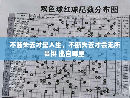 不斷失去才是人生，不斷失去才會無所畏懼 出自哪里 