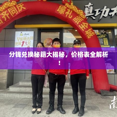 分錢兌換秘籍大揭秘，價(jià)格表全解析！