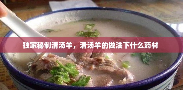 獨(dú)家秘制清湯羊，清湯羊的做法下什么藥材 