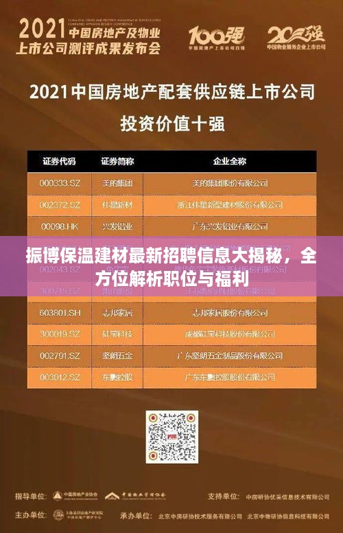 振博保溫建材最新招聘信息大揭秘，全方位解析職位與福利