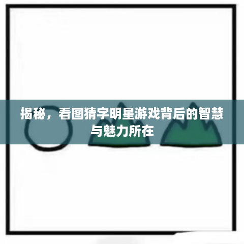 揭秘，看圖猜字明星游戲背后的智慧與魅力所在