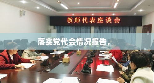 落實黨代會情況報告， 