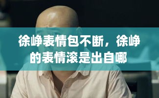 徐崢表情包不斷，徐崢的表情滾是出自哪 