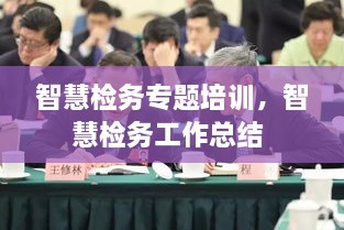 智慧檢務專題培訓，智慧檢務工作總結 