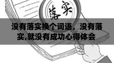 沒有落實(shí)換個(gè)詞語，沒有落實(shí),就沒有成功心得體會(huì) 