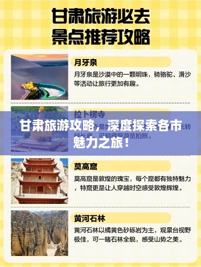 甘肅旅游攻略，深度探索各市魅力之旅！