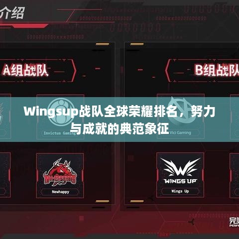 Wingsup戰(zhàn)隊全球榮耀排名，努力與成就的典范象征