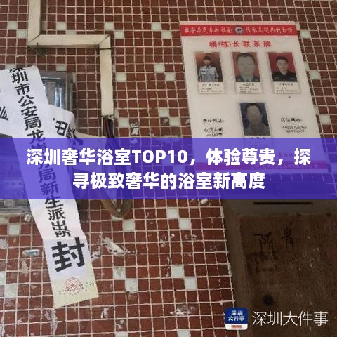 深圳奢華浴室TOP10，體驗尊貴，探尋極致奢華的浴室新高度