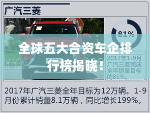 全球五大合資車企排行榜揭曉！