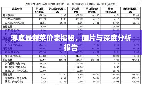 涿鹿最新菜價(jià)表揭秘，圖片與深度分析報(bào)告