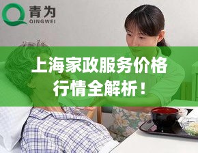 上海家政服務(wù)價格行情全解析！