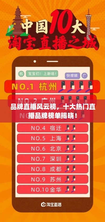 品牌直播風(fēng)云榜，十大熱門直播品牌榜單揭曉！