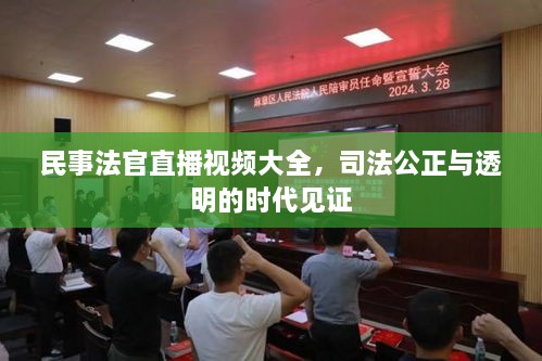 民事法官直播視頻大全，司法公正與透明的時代見證