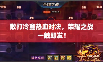 散打冷鑫熱血對決，榮耀之戰(zhàn)一觸即發(fā)！