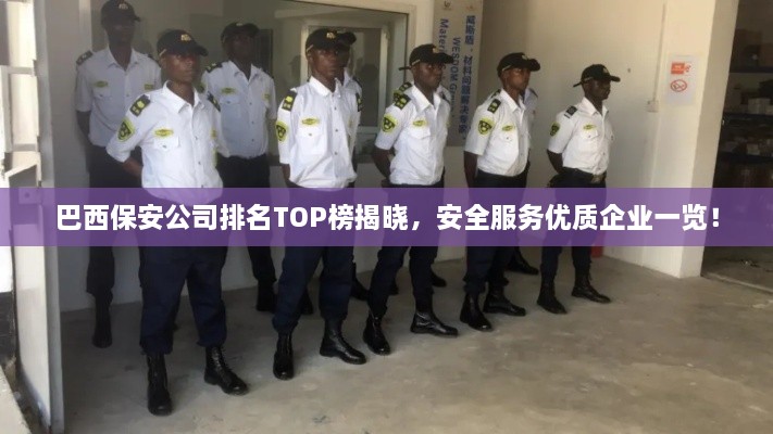 巴西保安公司排名TOP榜揭曉，安全服務(wù)優(yōu)質(zhì)企業(yè)一覽！