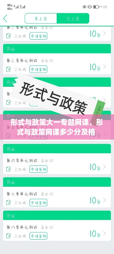 形式與政策大一專題網(wǎng)課，形式與政策網(wǎng)課多少分及格 