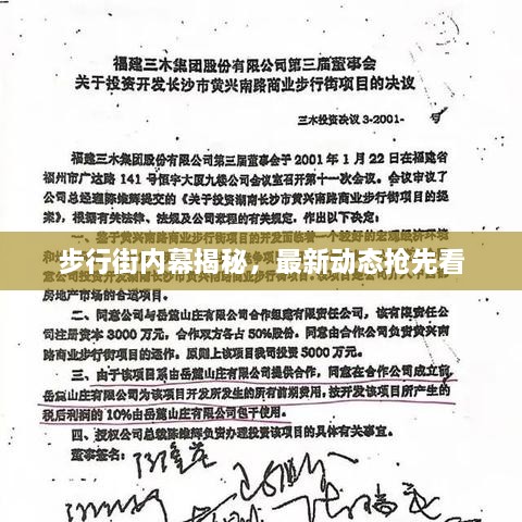 步行街內(nèi)幕揭秘，最新動態(tài)搶先看